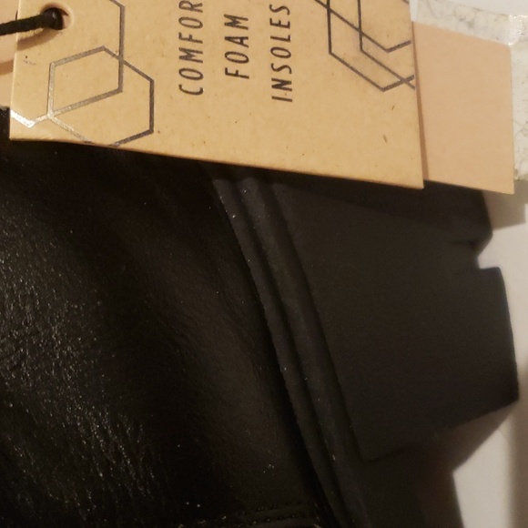 Madden NYC Black Rhinestone Embellished Amulet Platform Chelsea Boots Size 9 - Picture 5 of 10